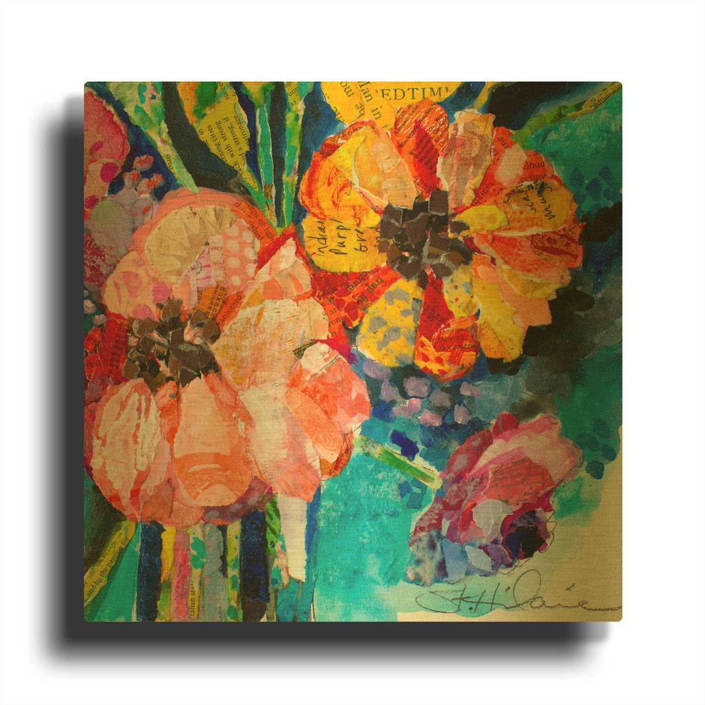 'Summer Dreams' By St. Hilaire Elizabeth Gold Metal Wall Art