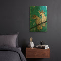 'Two Cockatoos' By St. Hilaire Elizabeth Gold Metal Wall Art