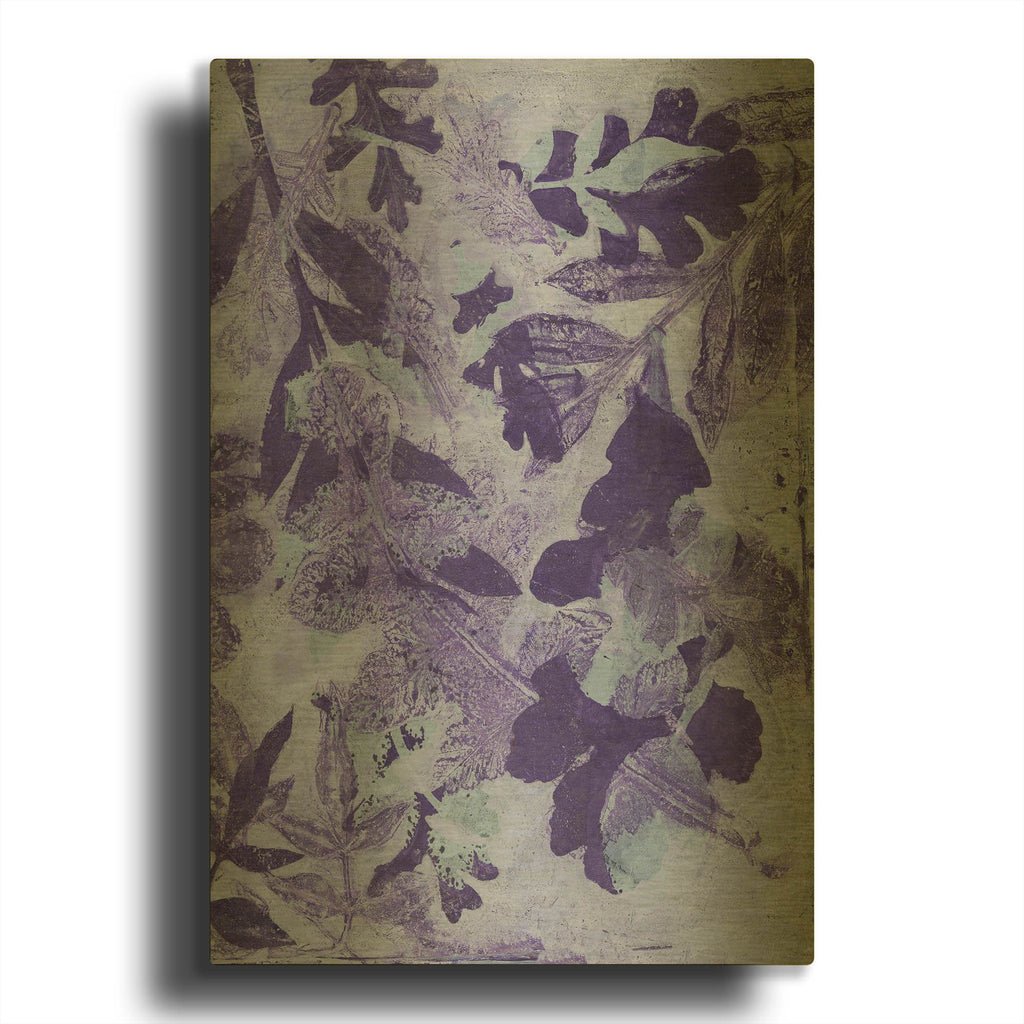 'Very Peri Botanical Print 2' By St. Hilaire Elizabeth Gold Metal Wall Art