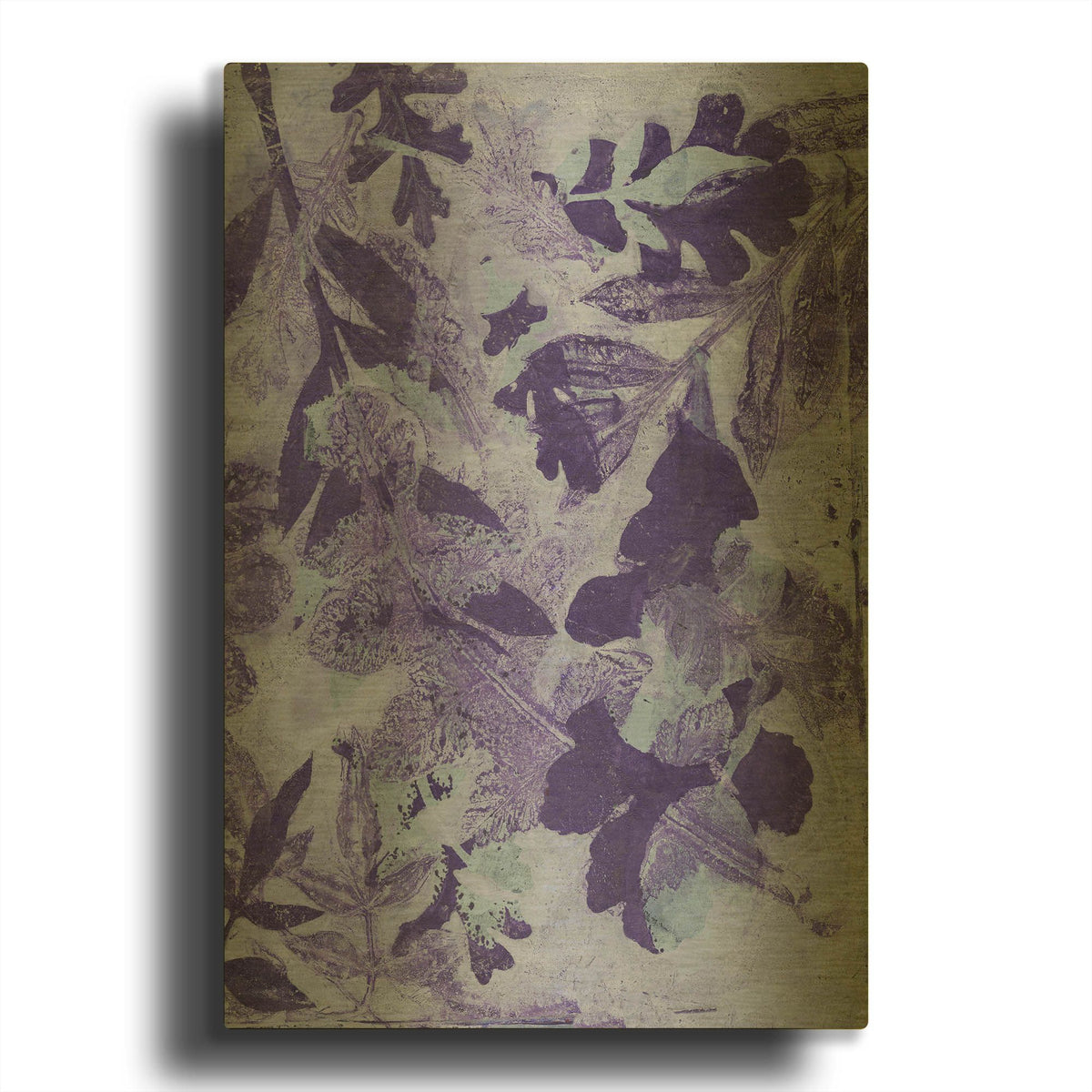 'Very Peri Botanical Print 2' By St. Hilaire Elizabeth Gold Metal Wall Art