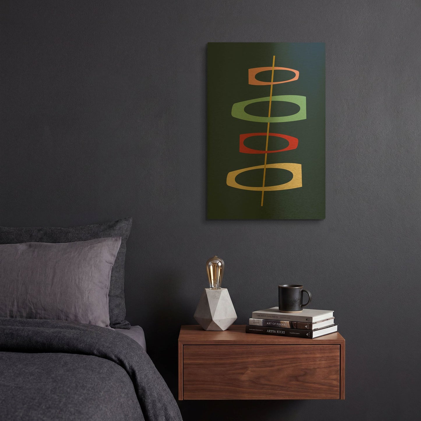 'Mid Century Modern' By Gary Williams Gold Metal Wall Art