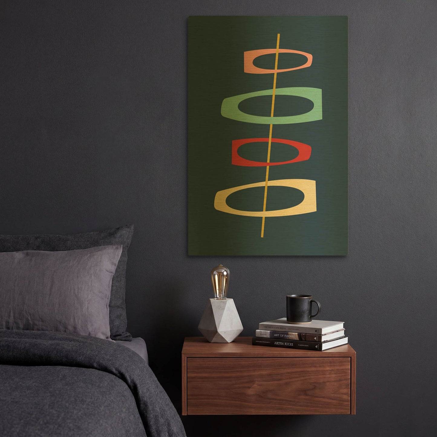'Mid Century Modern' By Gary Williams Gold Metal Wall Art