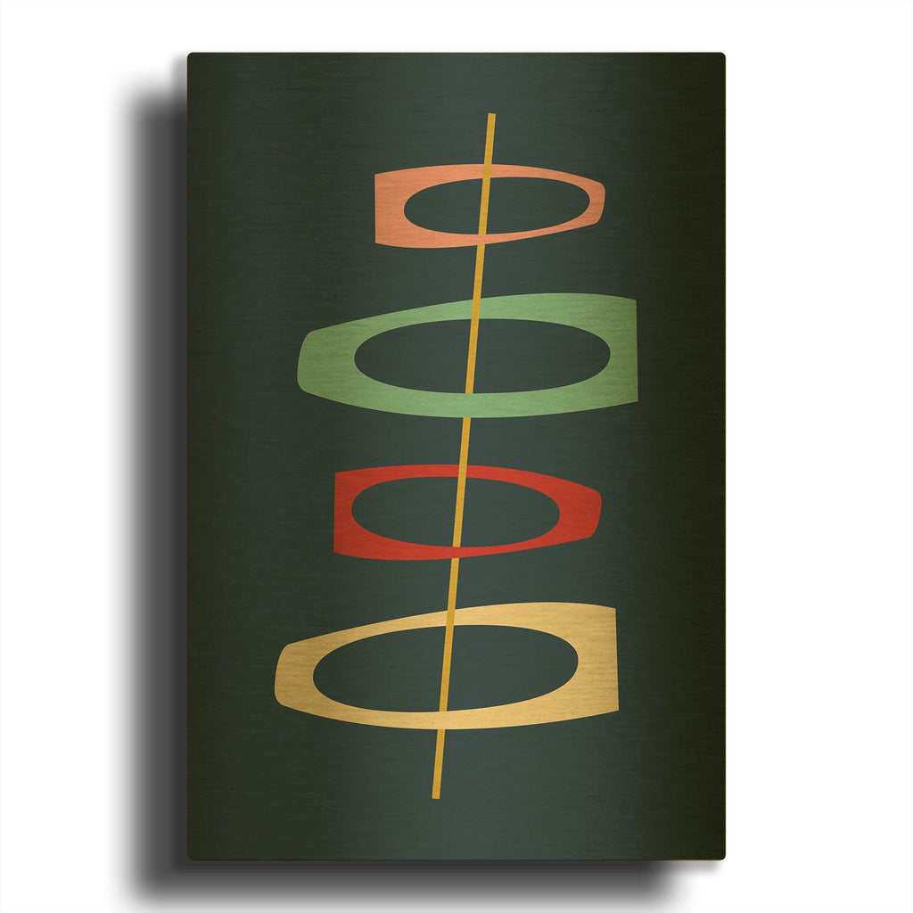 'Mid Century Modern' By Gary Williams Gold Metal Wall Art