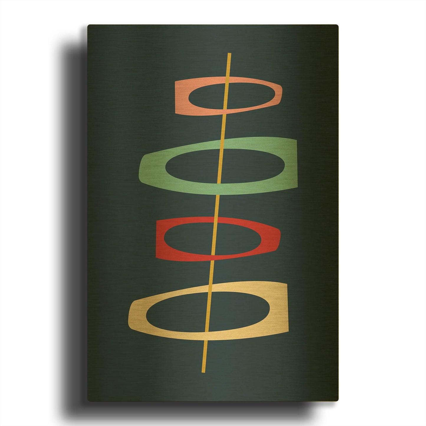 'Mid Century Modern' By Gary Williams Gold Metal Wall Art