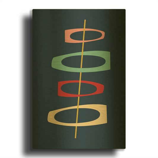 'Mid Century Modern' By Gary Williams Gold Metal Wall Art
