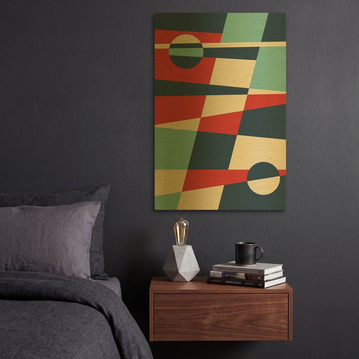 'Mid Century Modern 2' By Gary Williams Gold Metal Wall Art