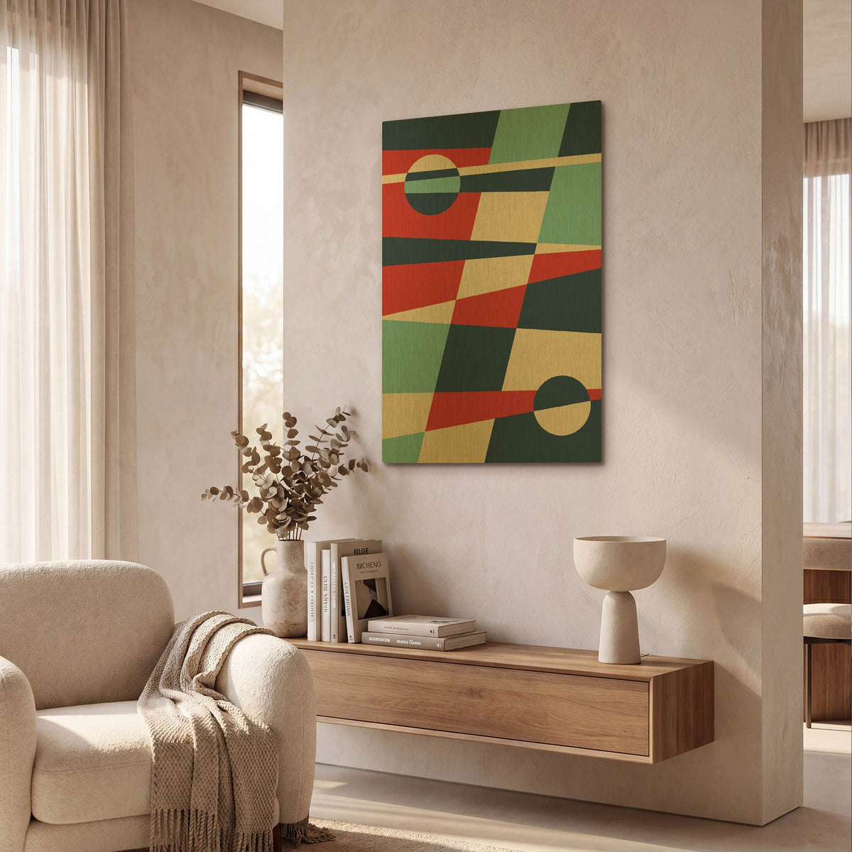 'Mid Century Modern 2' By Gary Williams Gold Metal Wall Art