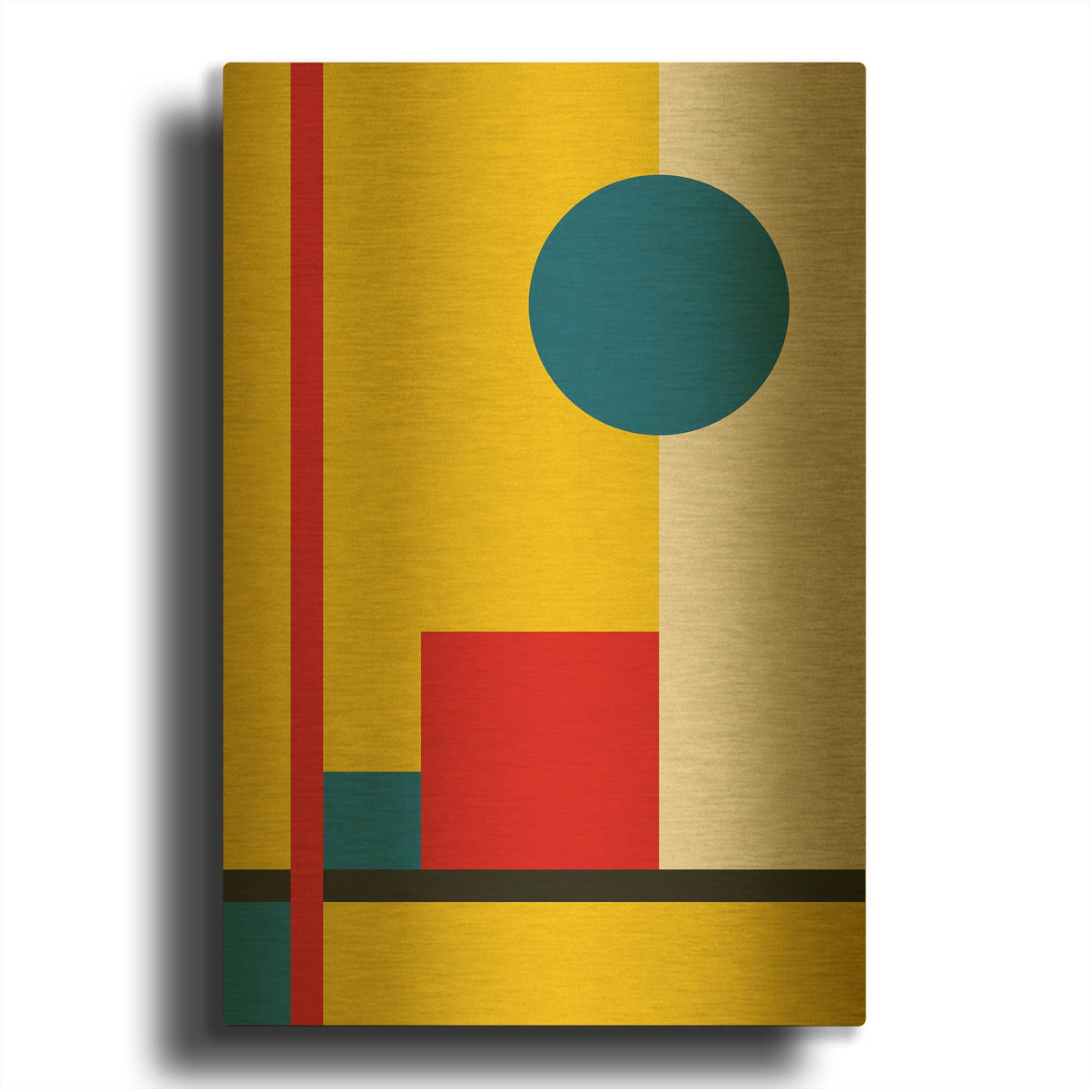 'Bauhaus' By Gary Williams Gold Metal Wall Art