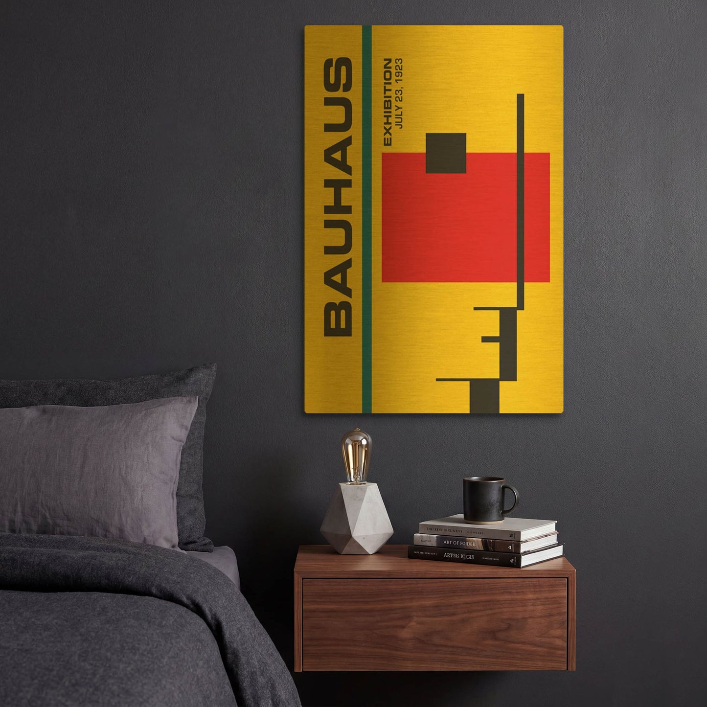 'Bauhaus 6' By Gary Williams Gold Metal Wall Art