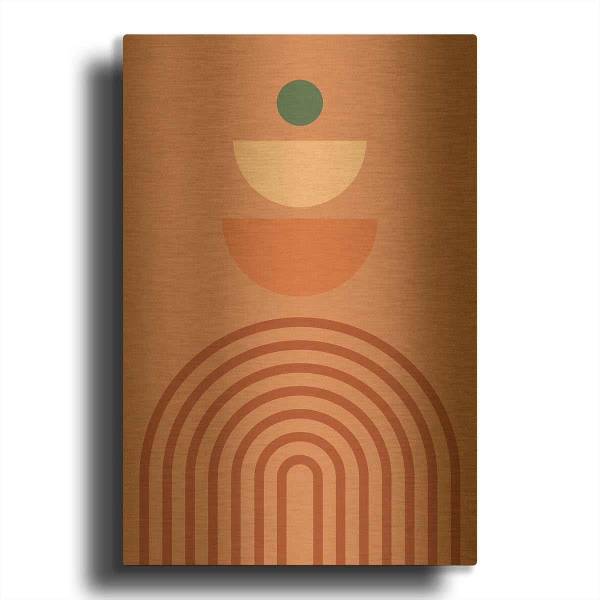 'Boho Geometric' By Gary Williams Gold Metal Wall Art