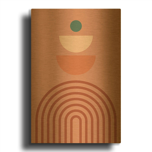 'Boho Geometric' By Gary Williams Gold Metal Wall Art