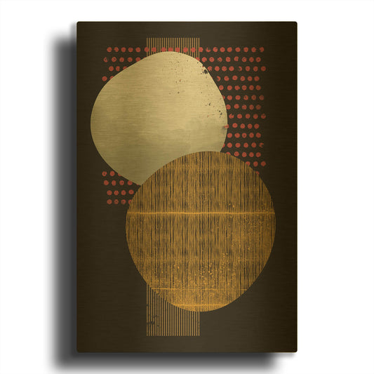 'Abstract Geometric 20' By Gary Williams Gold Metal Wall Art