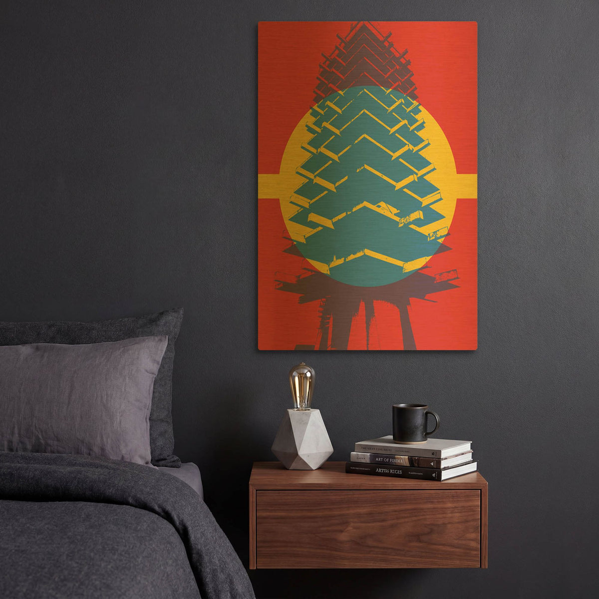 'Architecture' By Gary Williams Gold Metal Wall Art