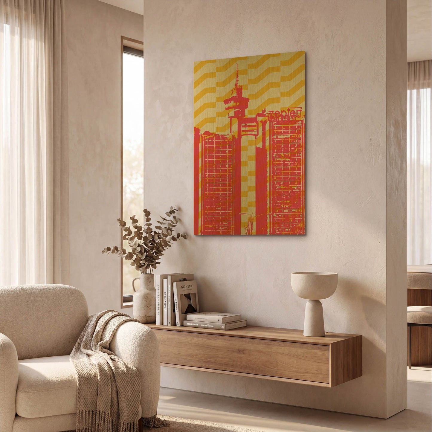 'Architecture 2' By Gary Williams Gold Metal Wall Art