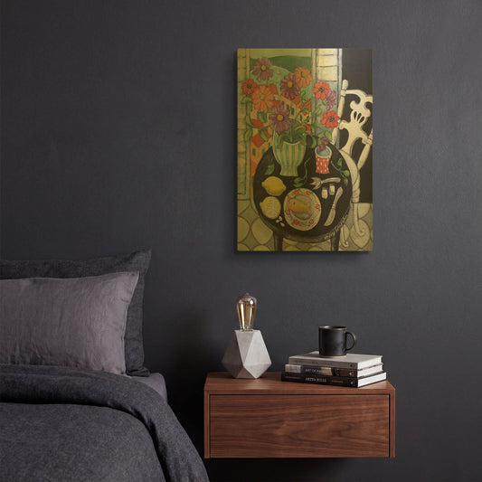 'Fish Dinner by the Sea' By Holly Wojhan Gold Metal Wall Art