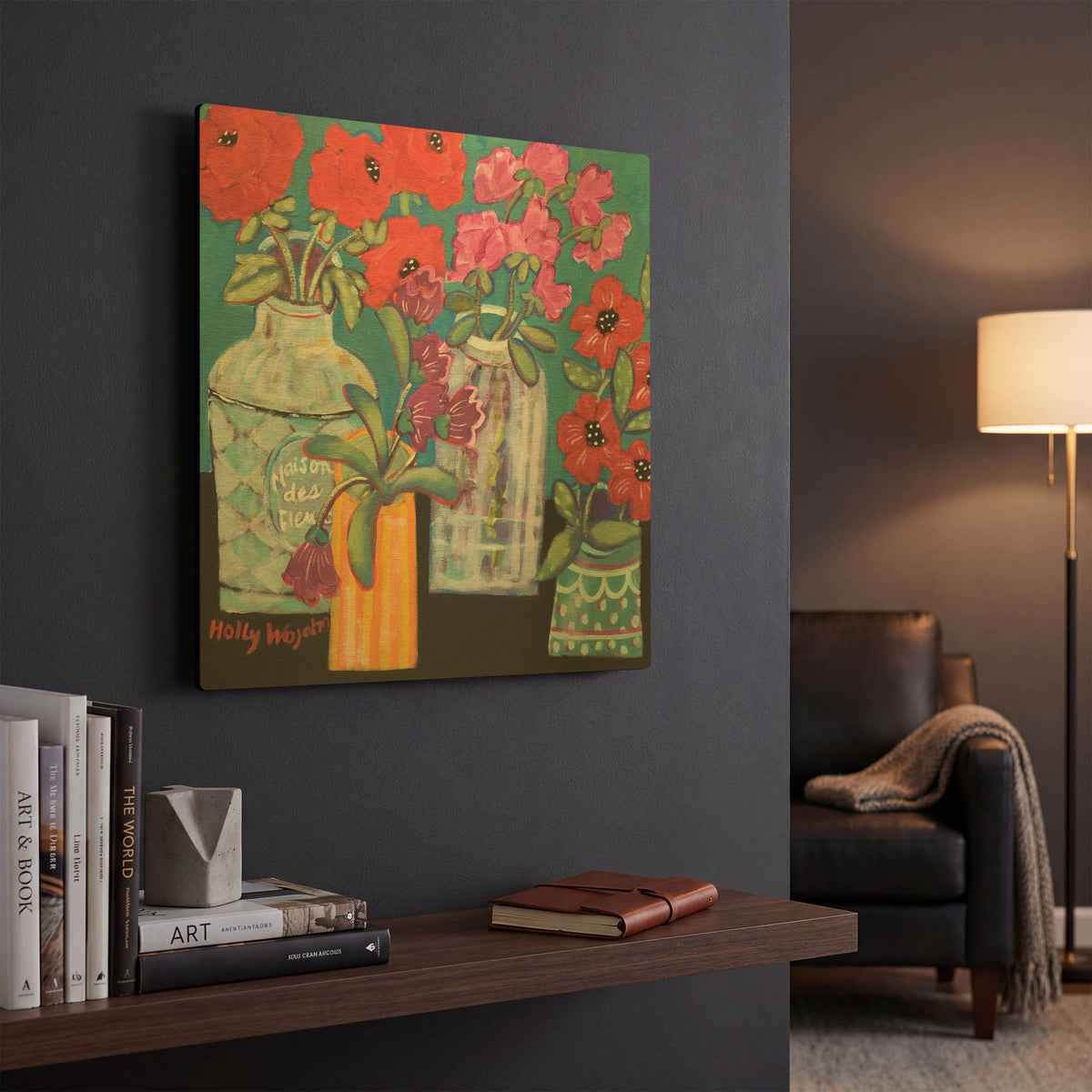 'Linger Longer Loverlies' By Holly Wojhan Gold Metal Wall Art