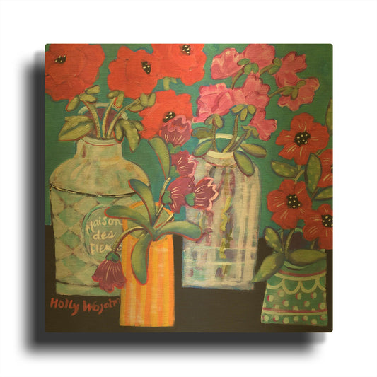 'Linger Longer Loverlies' By Holly Wojhan Gold Metal Wall Art
