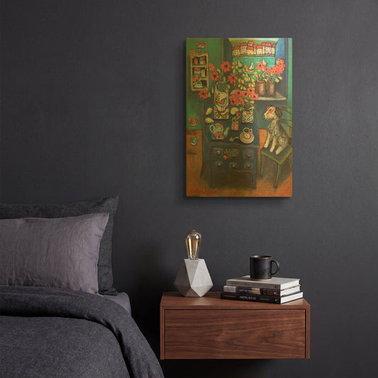 'A Sea View' By Holly Wojhan Gold Metal Wall Art