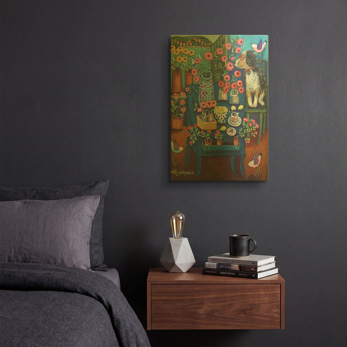 'A Lovely View' By Holly Wojhan Gold Metal Wall Art