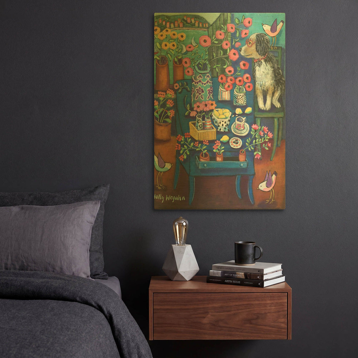 'A Lovely View' By Holly Wojhan Gold Metal Wall Art