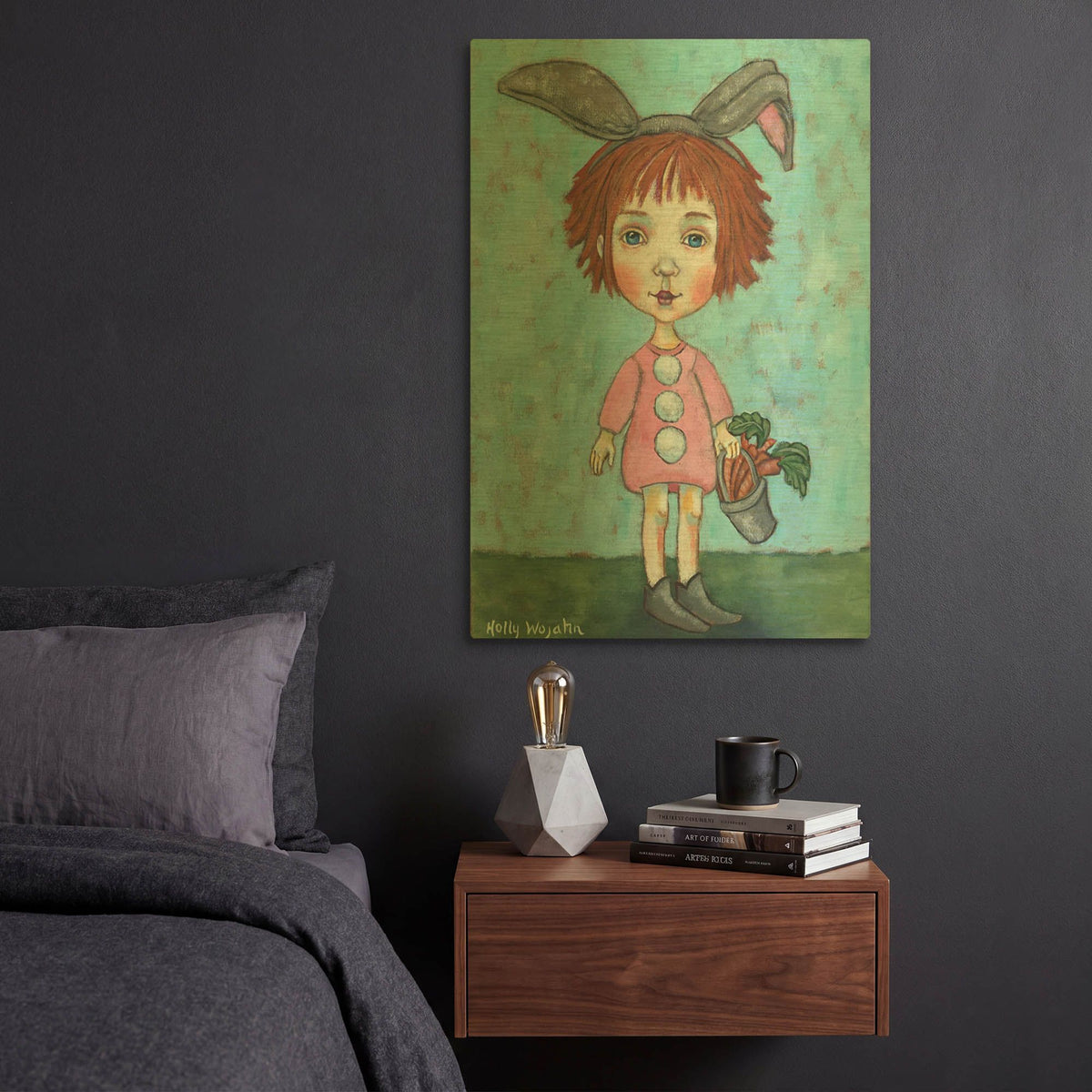 'Carrot Top' By Holly Wojhan Gold Metal Wall Art