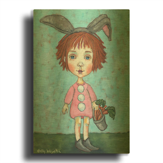 'Carrot Top' By Holly Wojhan Gold Metal Wall Art