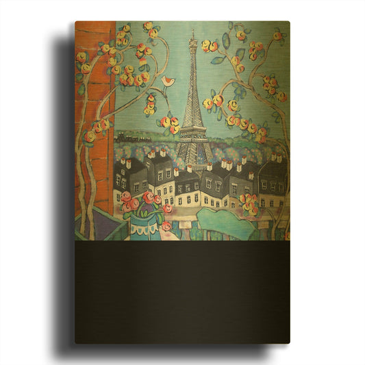 'Eiffel Tower I' By Holly Wojhan Gold Metal Wall Art