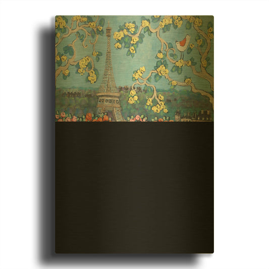 'Eiffel Tower II' By Holly Wojhan Gold Metal Wall Art