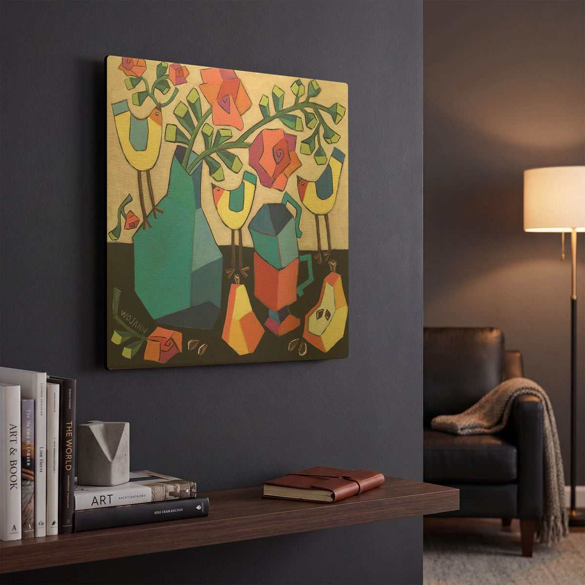 'Morning so Bright' By Holly Wojhan Gold Metal Wall Art