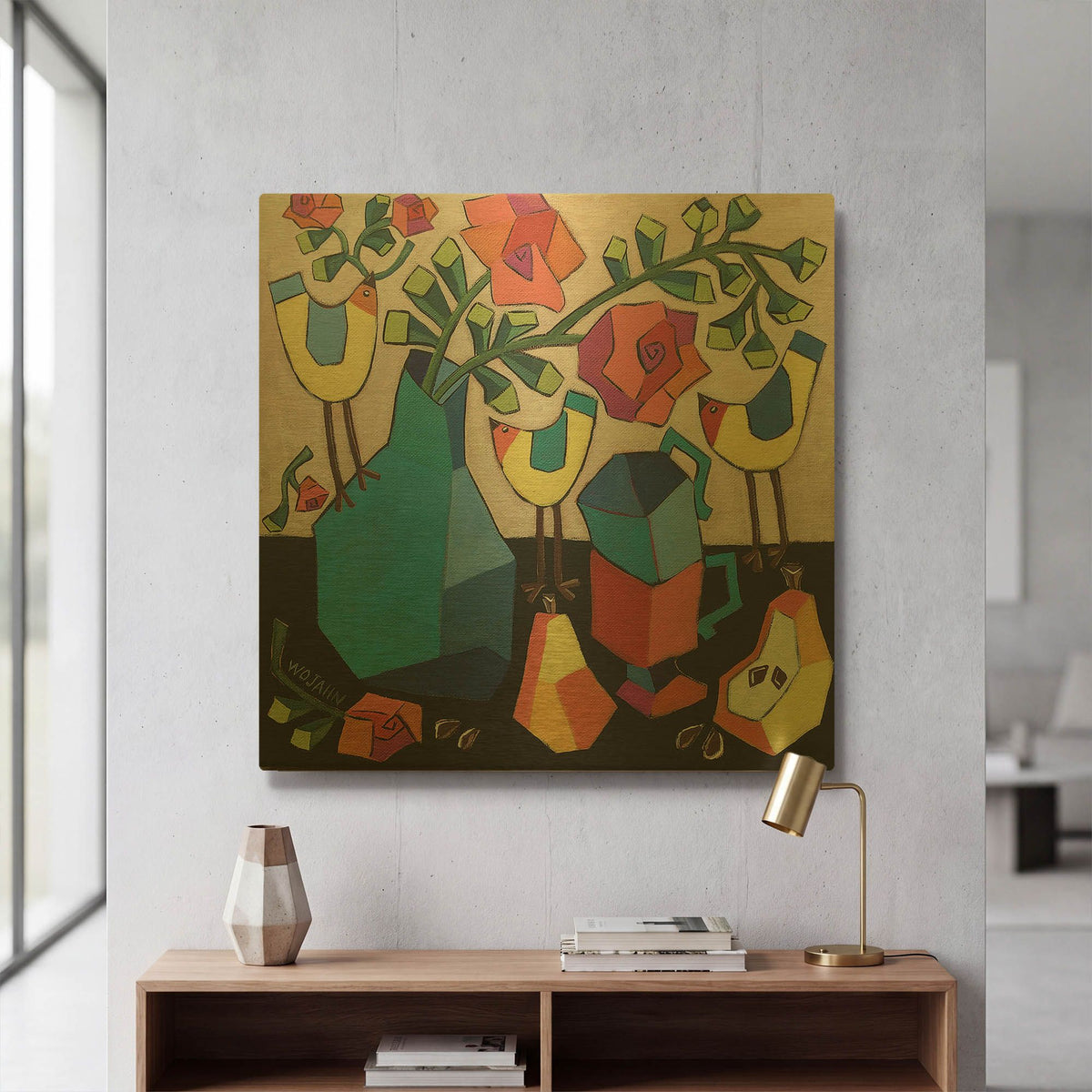 'Morning so Bright' By Holly Wojhan Gold Metal Wall Art