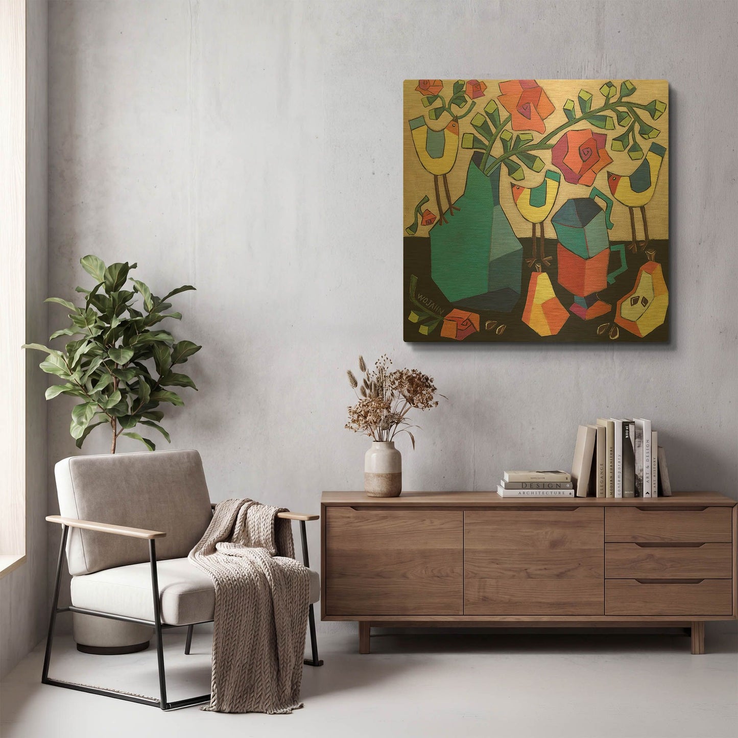 'Morning so Bright' By Holly Wojhan Gold Metal Wall Art