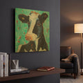 'Looking for Jersey Milk' By Holly Wojhan Gold Metal Wall Art