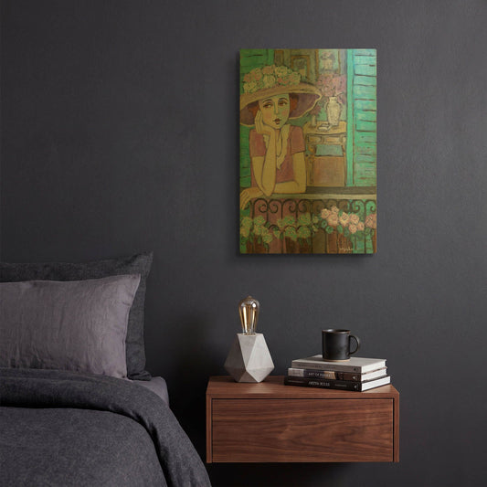 'Le Balcon' By Holly Wojhan Gold Metal Wall Art