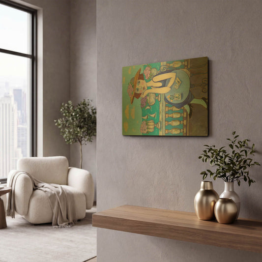 'Reviera' By Holly Wojhan Gold Metal Wall Art