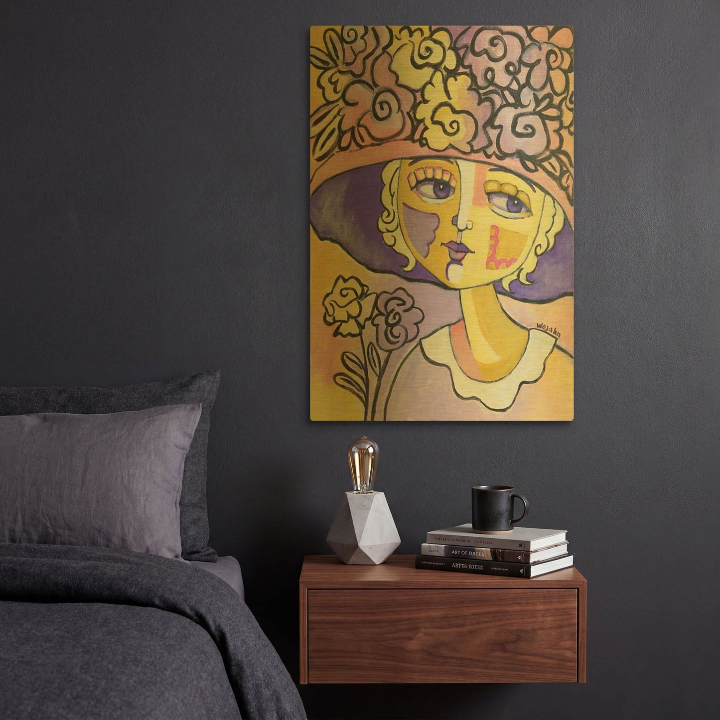 'Golden Lady' By Holly Wojhan Gold Metal Wall Art