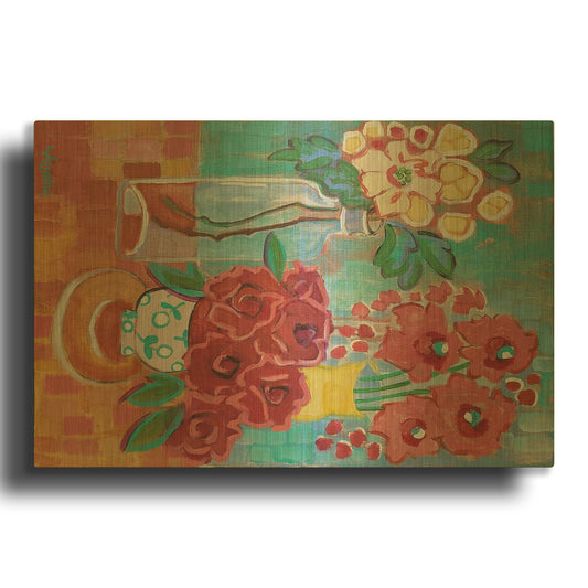 'Hello There Coral' By Holly Wojhan Gold Metal Wall Art