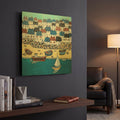 'Cornwall Calling' By Holly Wojhan Gold Metal Wall Art