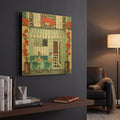 'Cafe Francase Hi Res' By Holly Wojhan Gold Metal Wall Art