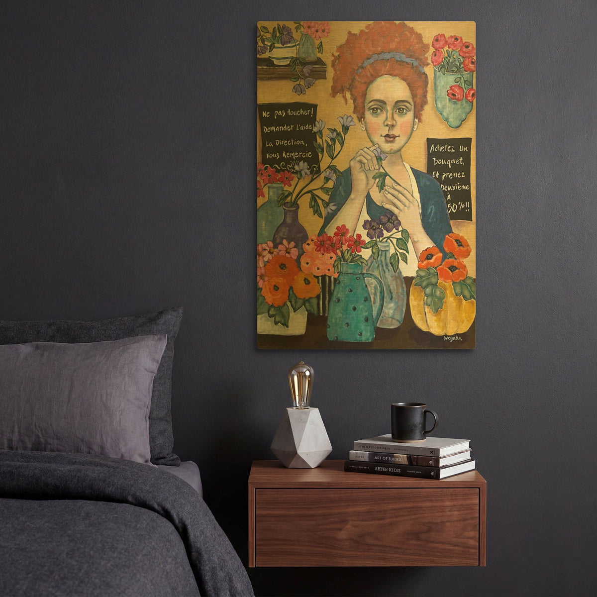 'Le Joie de Travail' By Holly Wojhan Gold Metal Wall Art