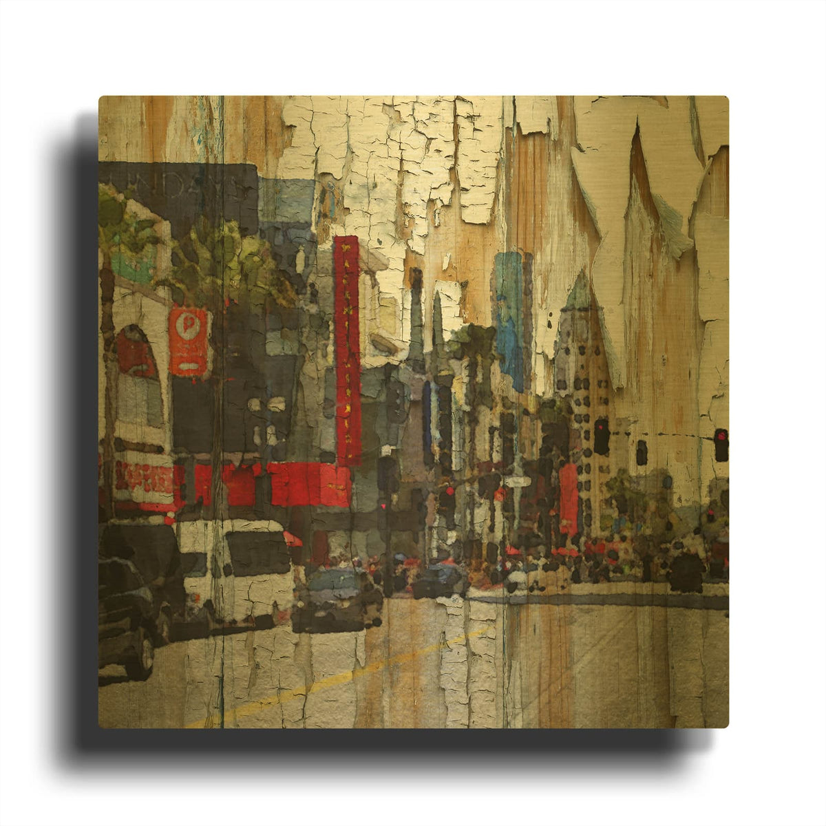 'Hollywood Boulevard' By Irena Orlov Gold Metal Wall Art