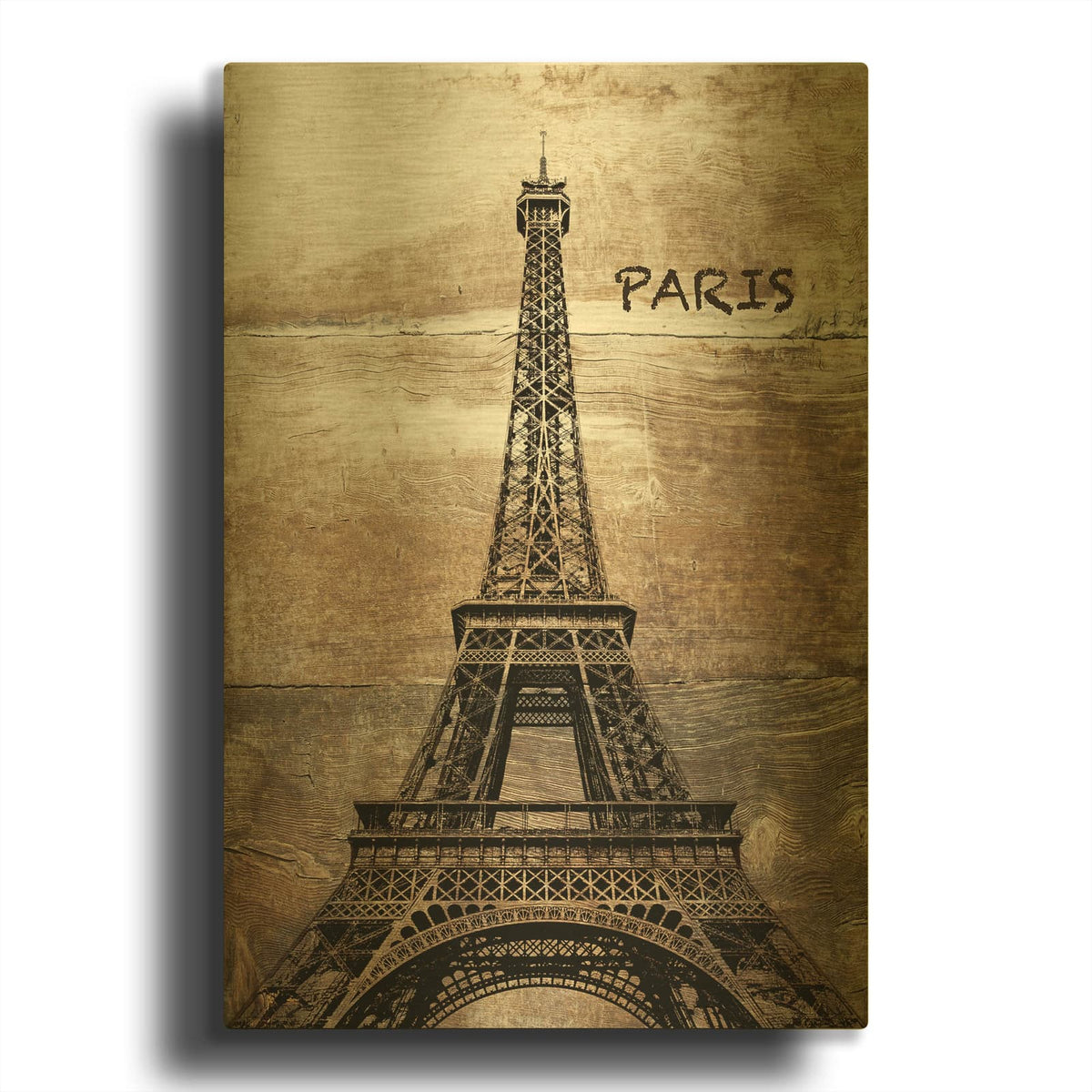 'France' By Irena Orlov Gold Metal Wall Art