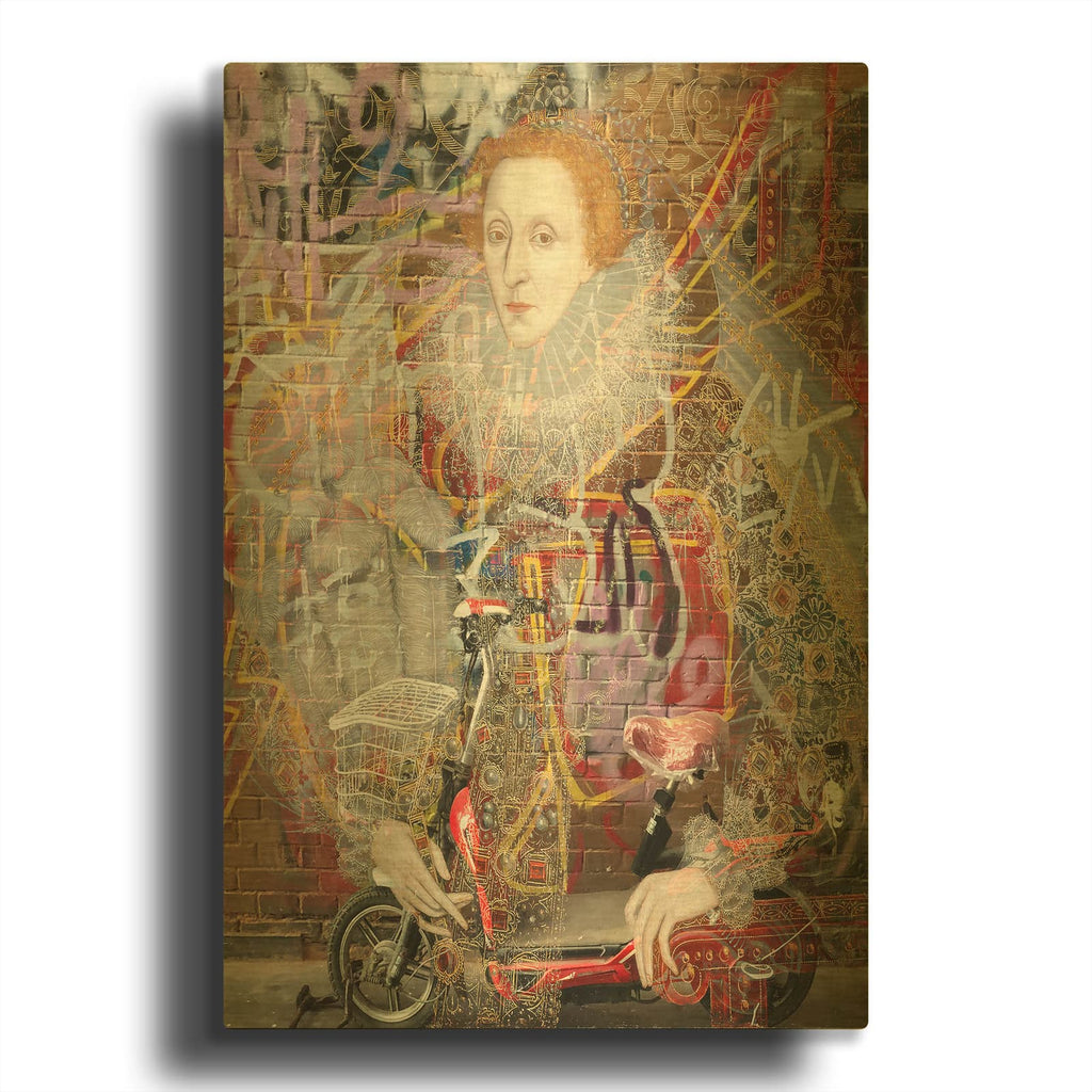 'Elizabeth 1-2' By Irena Orlov Gold Metal Wall Art