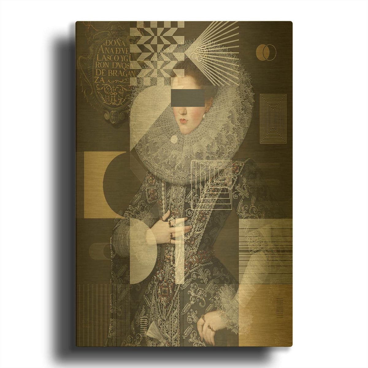 'Doña Ana de Velasco y Girón' By Irena Orlov Gold Metal Wall Art