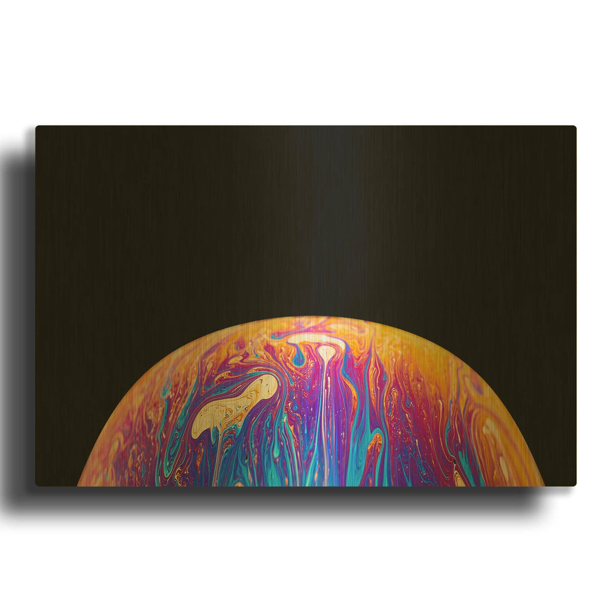 'World Of Color' By Luxe Gold Metal Wall Art