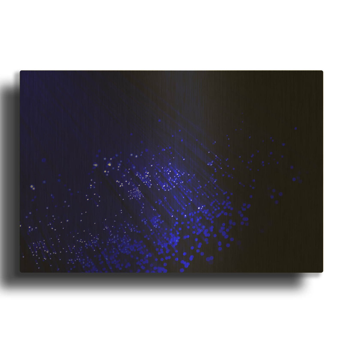 'Twilight Rain' By Luxe Gold Metal Wall Art