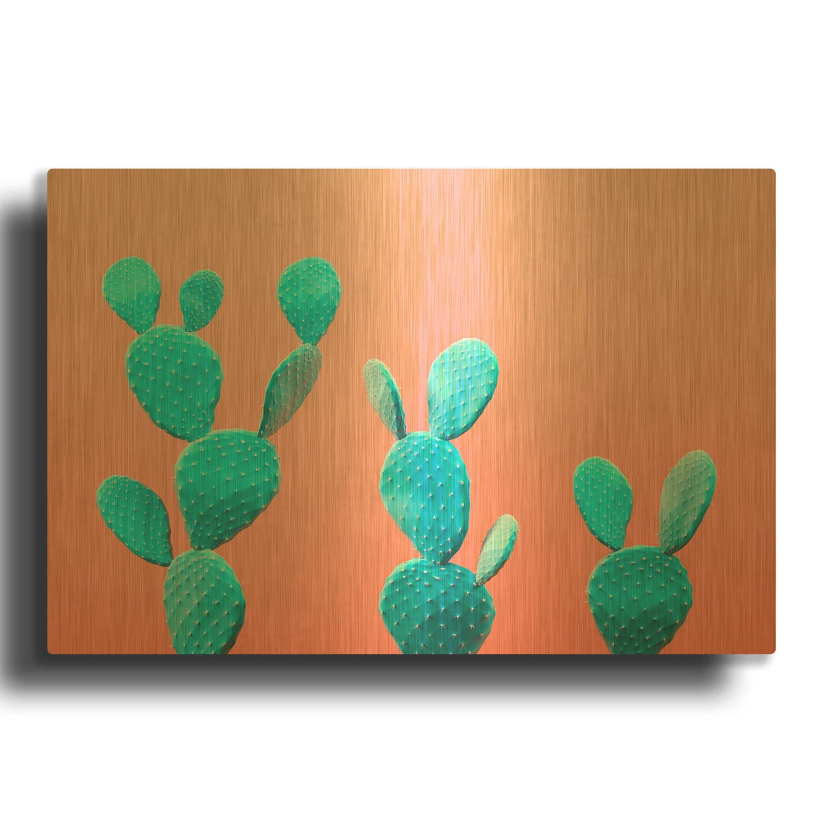 'Spikey Rabbits' By Luxe Gold Metal Wall Art