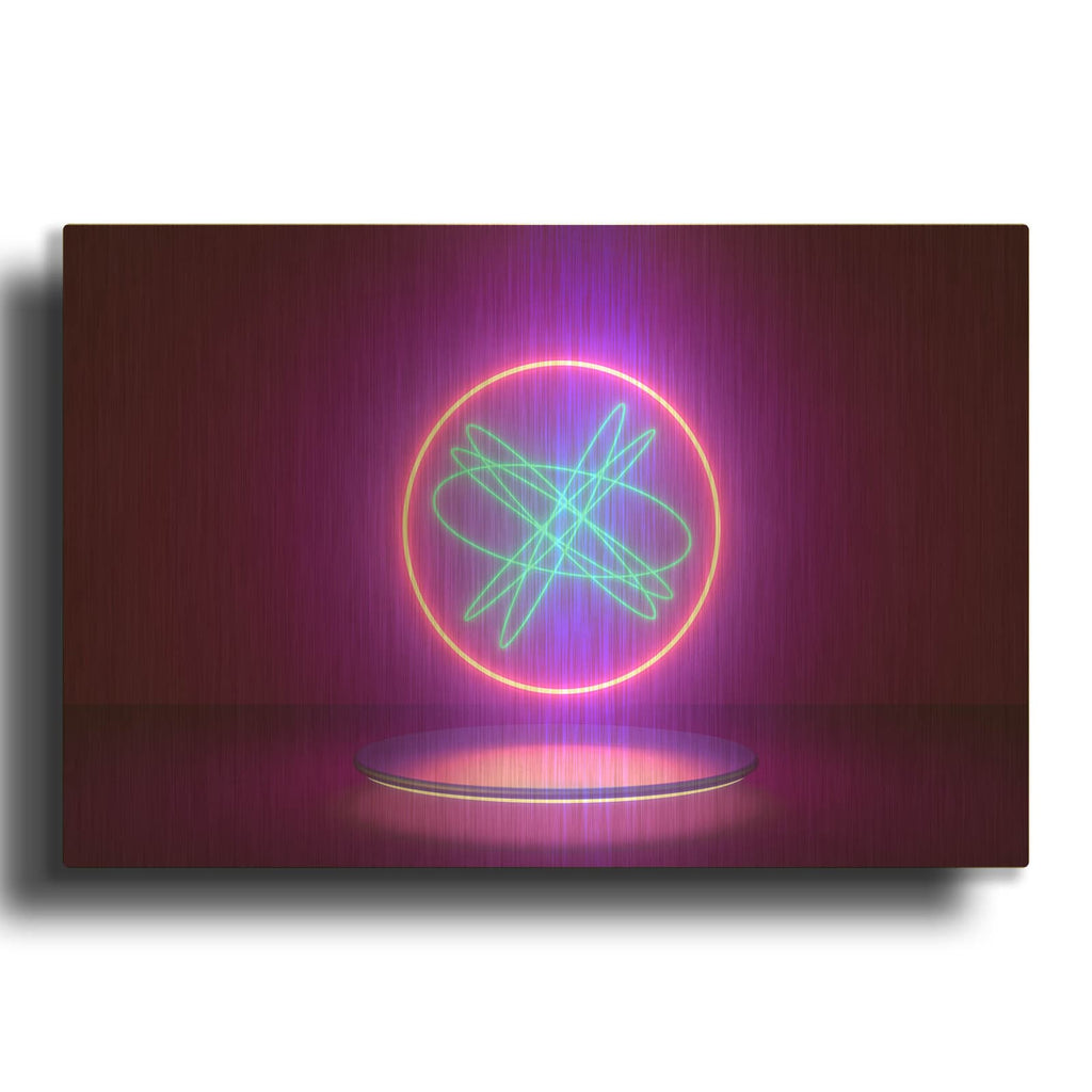 'Neon Reactor' By Luxe Gold Metal Wall Art