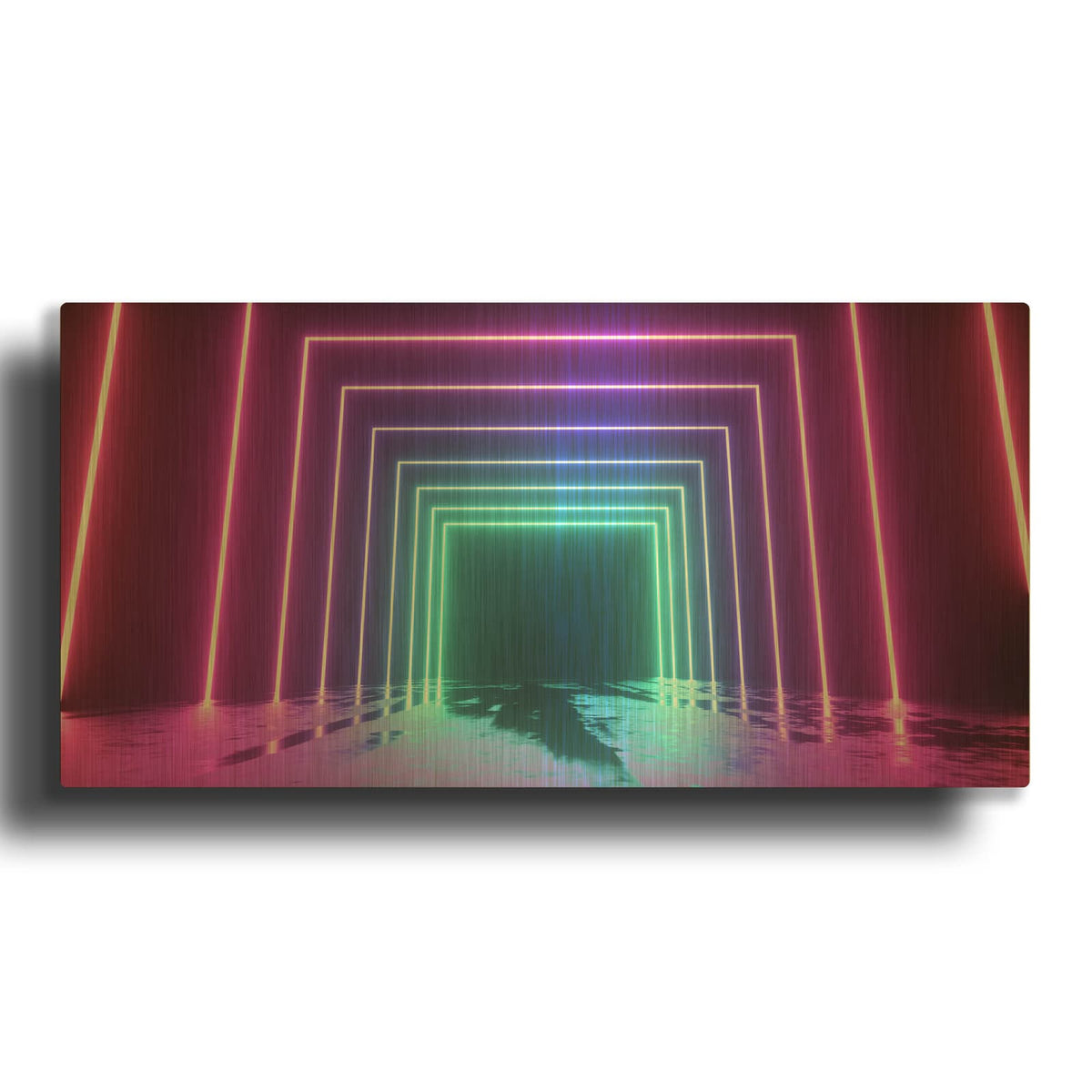 'Cyberpunk Future' By Luxe Gold Metal Wall Art