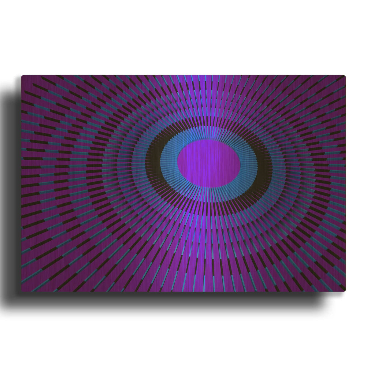 'Concentric Circles' By Luxe Gold Metal Wall Art