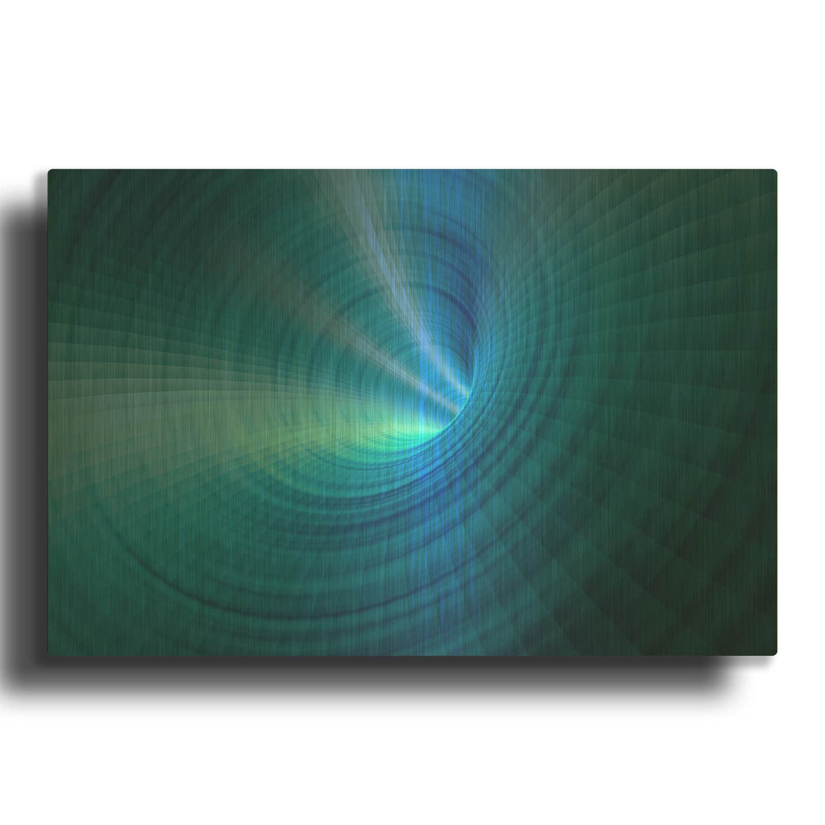 'Blue Vortex' By Luxe Gold Metal Wall Art